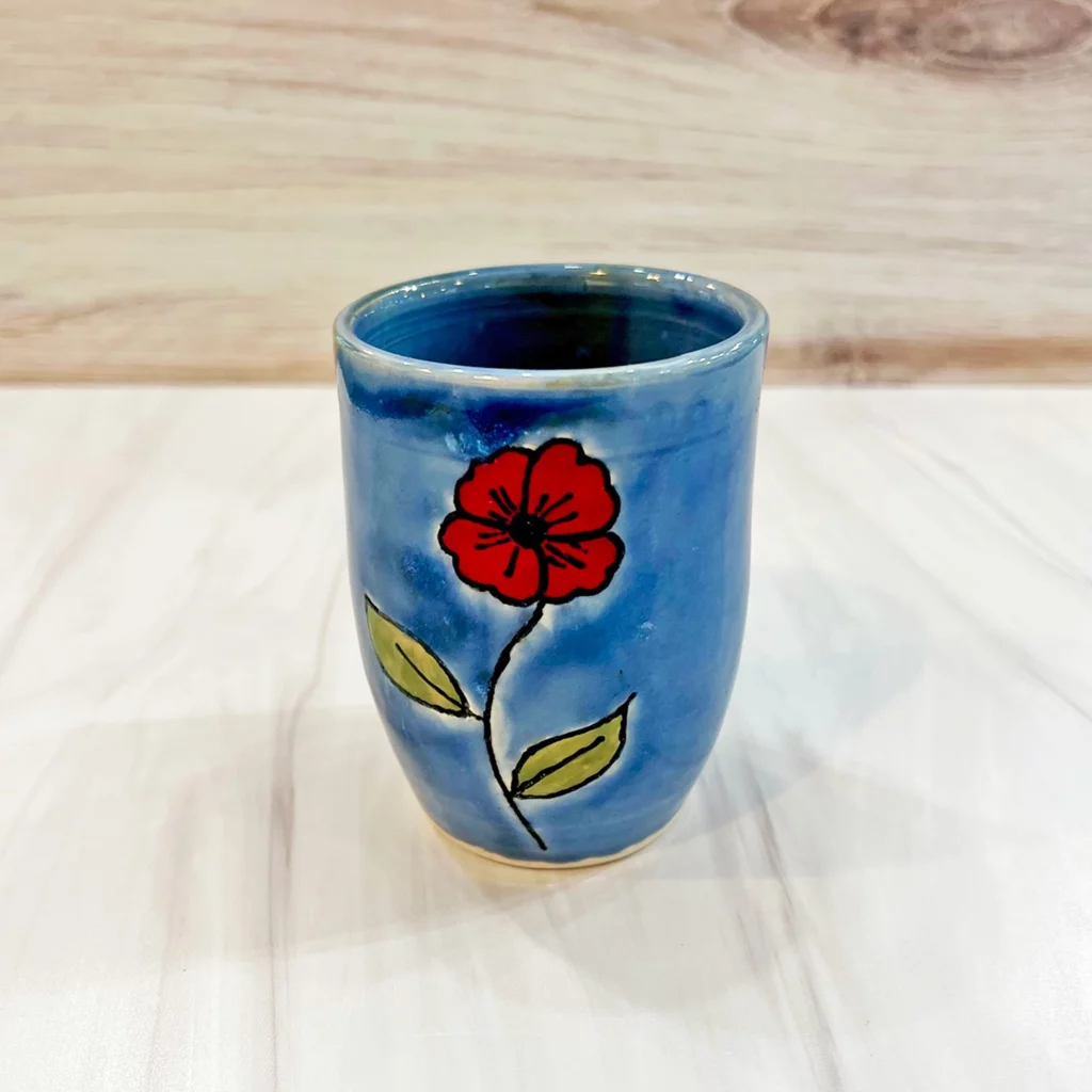 Blue Poppy Tumbler